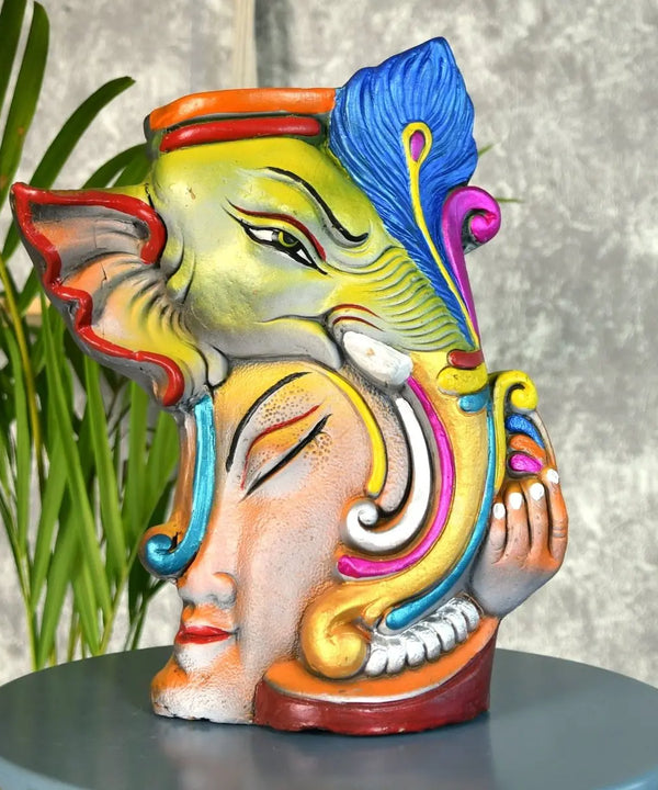 Sowpeace Premium Terracotta Abstract Flower Vase with Bright Colors — image 8