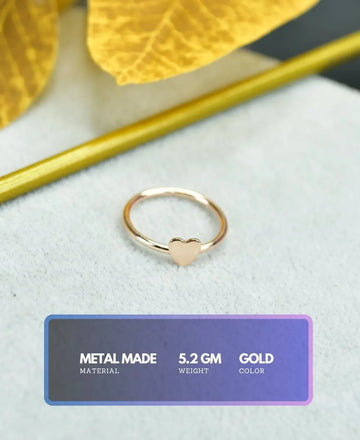Sowpeace Rose Gold Heart Ring Stainless Steel | Elegant One‑Size Adjustable Jewelry for Women & Men — alternate view