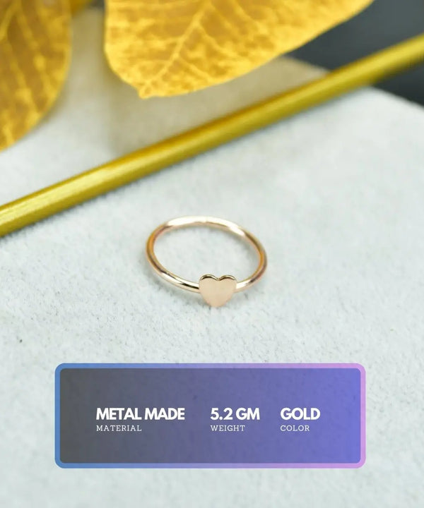 Sowpeace Rose Gold Heart Ring Stainless Steel | Elegant One‑Size Adjustable Jewelry for Women & Men — image 2