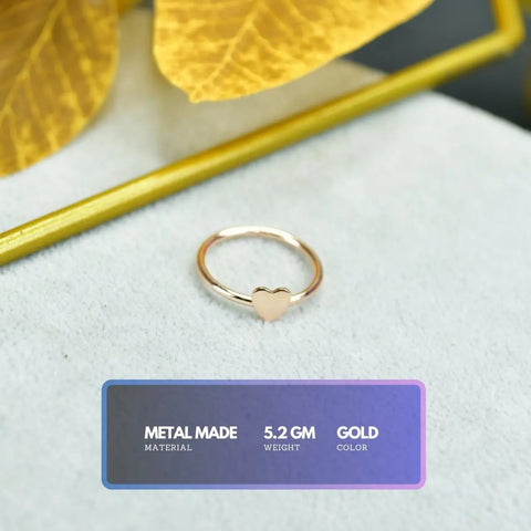Sowpeace Rose Gold Heart Ring Stainless Steel | Elegant One‑Size Adjustable Jewelry for Women & Men
