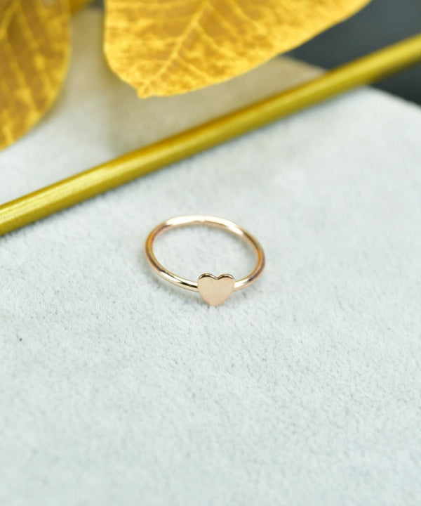 Sowpeace Rose Gold Heart Ring Stainless Steel | Elegant One‑Size Adjustable Jewelry for Women & Men — main view