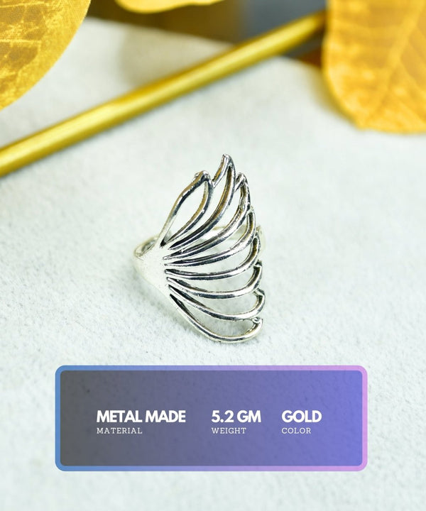 Sowpeace Rose Silver Butterfly Ring Set Stainless Steel | Elegant One‑Size Adjustable Jewelry for Women & Men — image 3