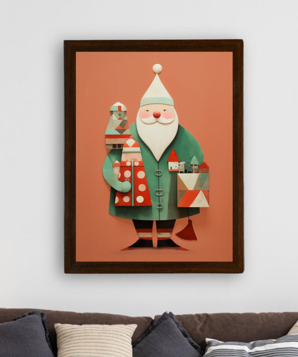 Sowpeace Santa: Premium Gifting Hope Canvas Prints – Handcrafted Indian-Inspired Art for Stylish Holiday Home Decor — image 3