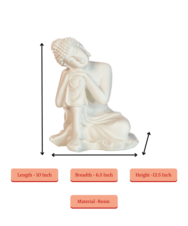 Sowpeace Serene Thoughts Decorative Piece | Elegant White Resin Sculpture for Home Décor & Gifting — image 5