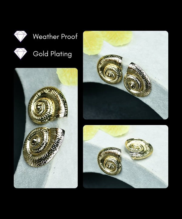 Sowpeace Shell Gold Stainless Steel Earrings | Elegant One‑Size Lightweight Jewelry for Women & Daily Wear — image 4