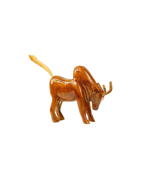 Sowpeace Small Wooden Ox: Artisan Home Decor — image 7