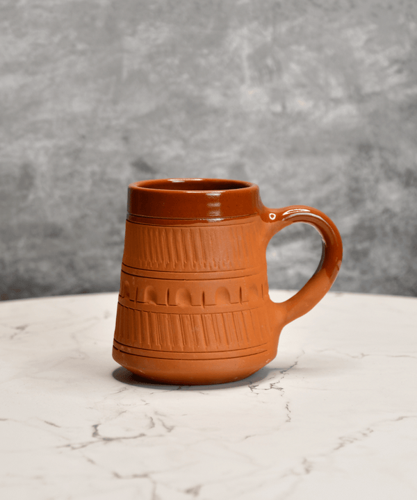 Sowpeace Traditional Terracotta Coffee Mugs (Set of 2) | Handcrafted Rustic Brown Tea & Coffee Cups for Gifting & Daily Use — image 5
