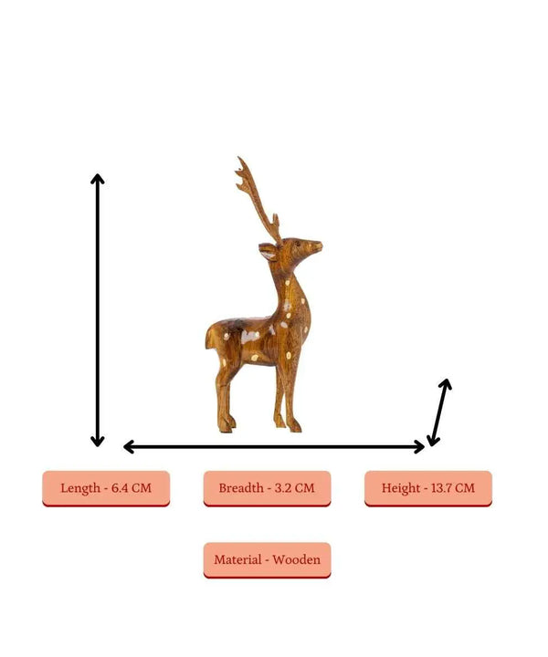 Sowpeace Wooden Dotted Deer: Small Artisan Decor — image 4