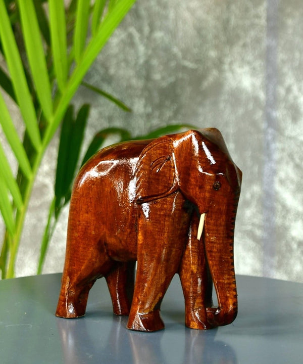 Sowpeace Wooden Elephant: Artisan Tabletop Decor Masterpiece — image 6