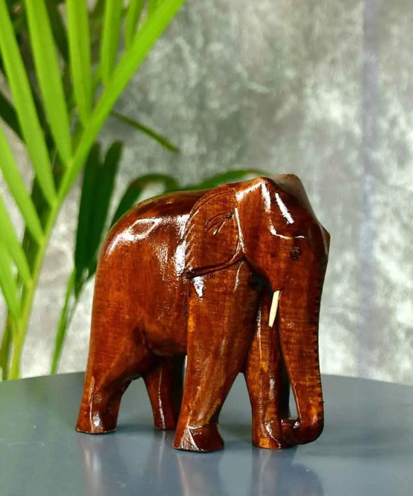 Sowpeace Wooden Elephant: Artisan Tabletop Decor Masterpiece — image 6