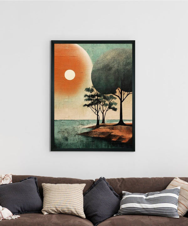 Sowpeace's Handcrafted Bohemian Indian Beach Abstract – Premium Canvas Print for Modern and Artistic Home Decor — image 2