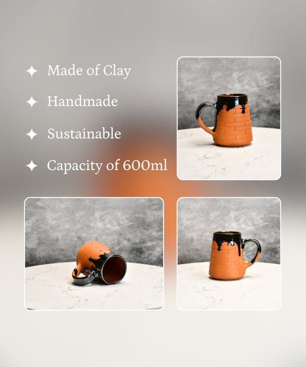 Terracotta Beer Mug: Stylish Home Decor and Kitchenware — image 3