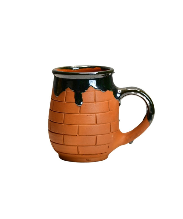 Terracotta Coffee Mug: Artful Fusion for Home and Kitchen — image 8