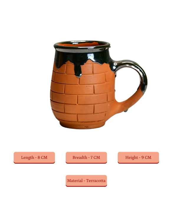 Terracotta Coffee Mug: Artful Fusion for Home and Kitchen — image 5