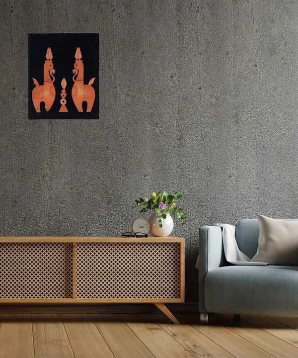 Terracotta Horse Wall Art: Artisan Home Decor — image 2