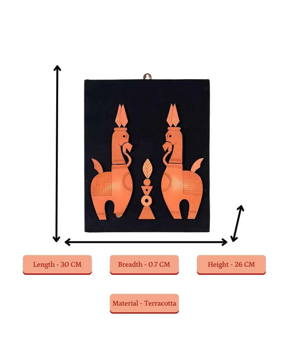 Terracotta Horse Wall Art: Artisan Home Decor — image 4