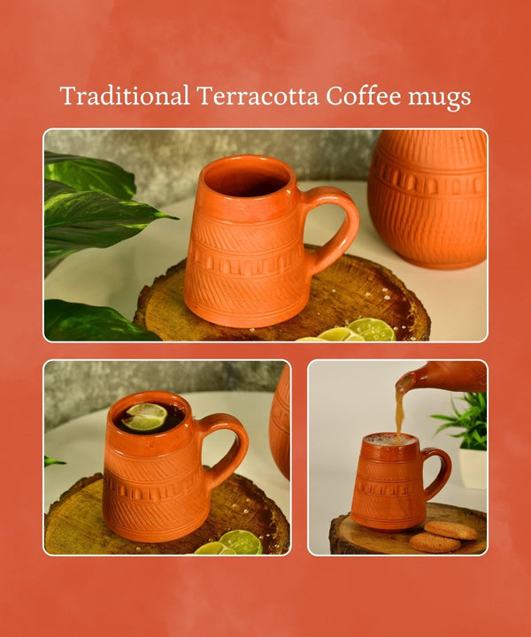 Terracotta Plain Coffee Mug Curved — image 4
