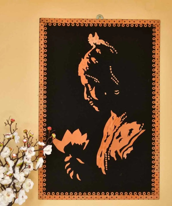 Terracotta Shadowed Lady Wall Art: Artisan Elegance for Home — image 6