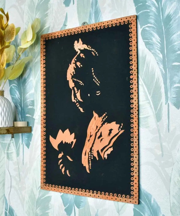 Terracotta Shadowed Lady Wall Art: Artisan Elegance for Home — image 2