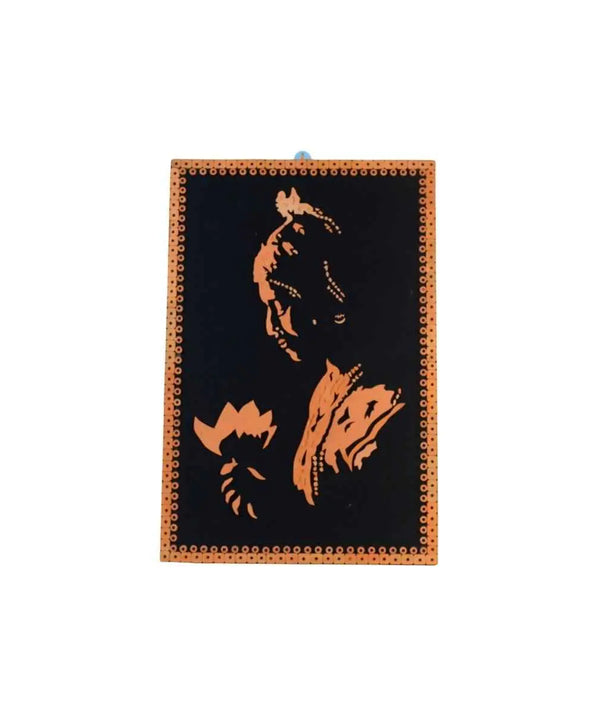 Terracotta Shadowed Lady Wall Art: Artisan Elegance for Home — image 7