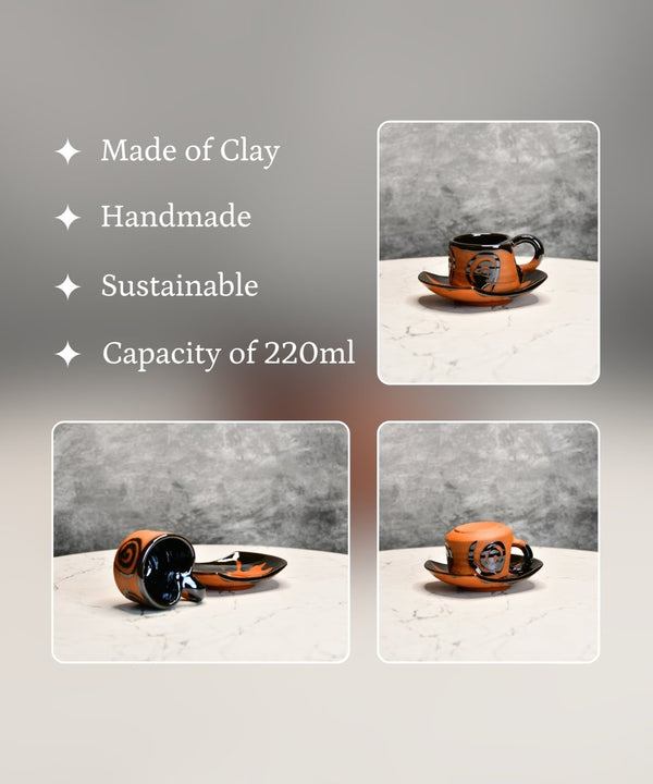 Terracotta Tea Cup Leaf — image 3
