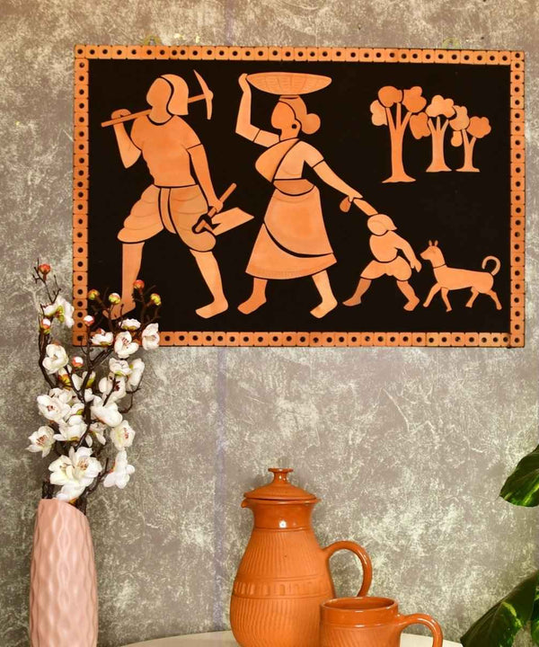 Terracotta Tribal Couple: Artisan Home Decor Statement — image 6