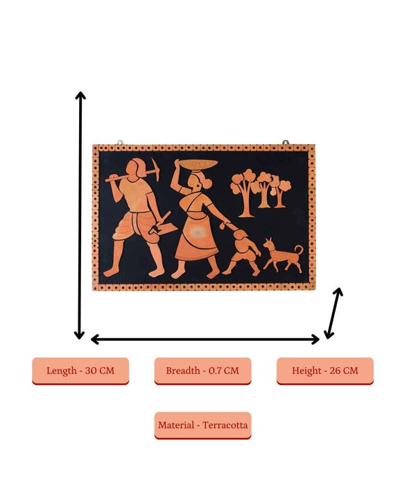 Terracotta Tribal Couple: Artisan Home Decor Statement — image 4