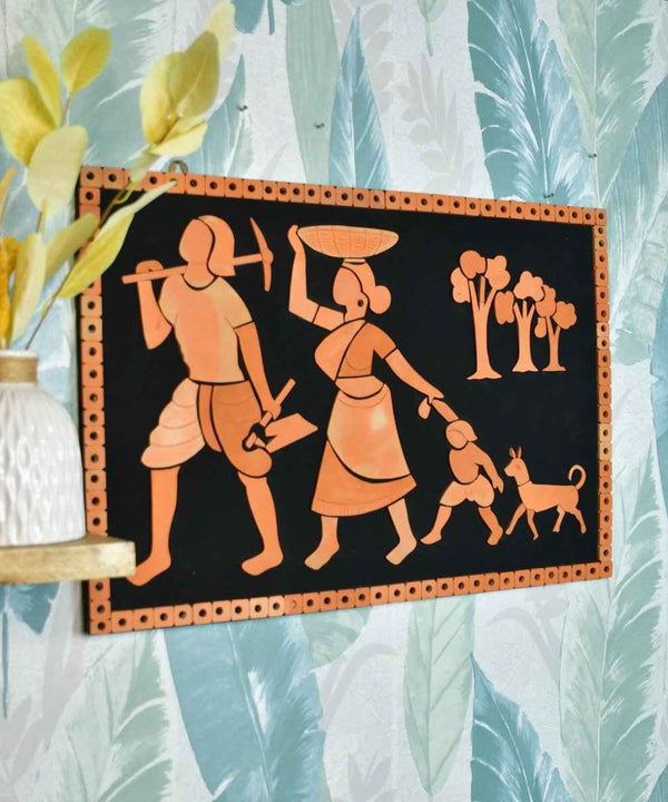 Terracotta Tribal Couple: Artisan Home Decor Statement — image 5