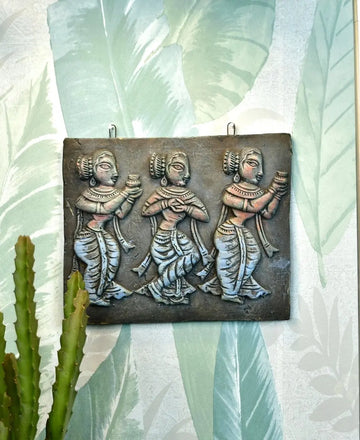 Tribal Essence: Artisan Terracotta Abstract Wall Art for Home — alternate view