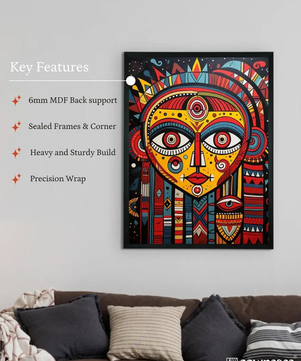 Unveiling Inner Worlds: Sowpeace Handcrafted Canvas – Premium Indian-Inspired Art for Modern and Stylish Home Decoration — image 6