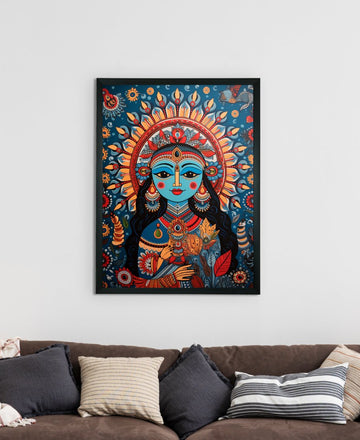 Find Your Inner Peace: Sowpeace Radha Print – Premium Indian-Inspired Canvas Art for Elegant and Spiritual Home Decor — alternate view