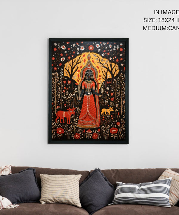 Find Your Flame: Sowpeace Handcrafted Abstract Print – Premium Indian-Inspired Canvas Art for Stylish Home Interiors — image 5