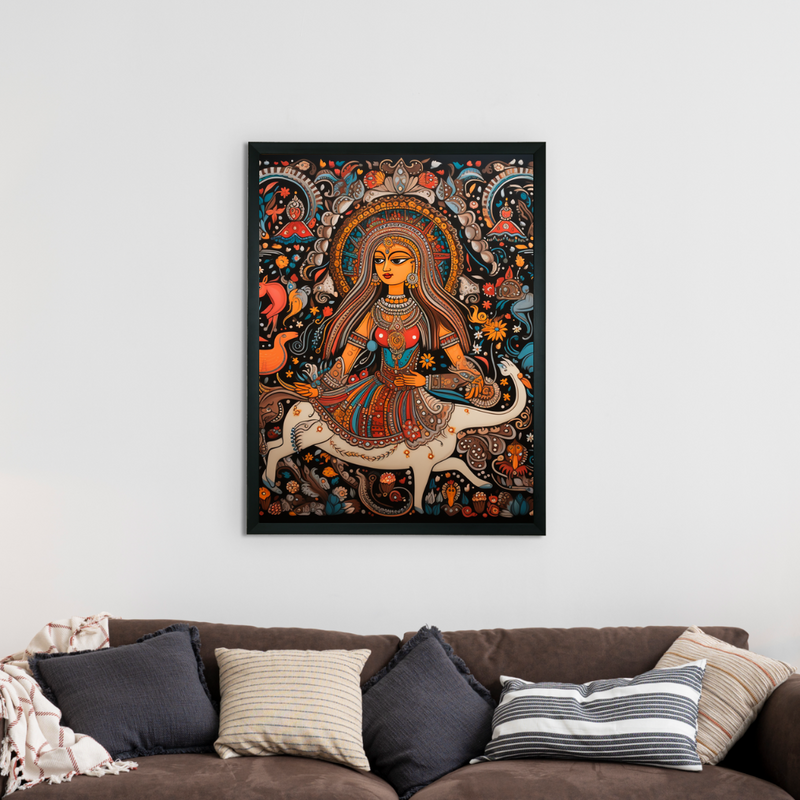 Cosmic Connections: Sowpeace Handcrafted Canvas Magic – Premium Indian-Inspired Art for Contemporary Home Decoration – view 1