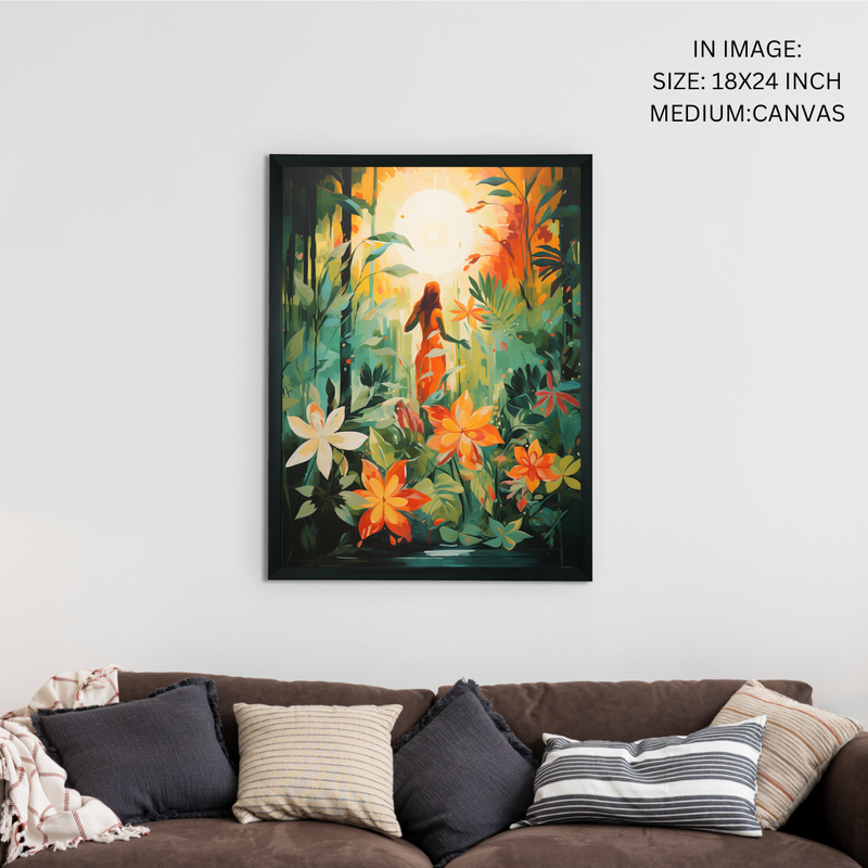 Sowpeace Serenity: Handcrafted Nature's Rejuvenating Embrace – Premium Canvas Print for Elegant and Peaceful Home Decor – view 5