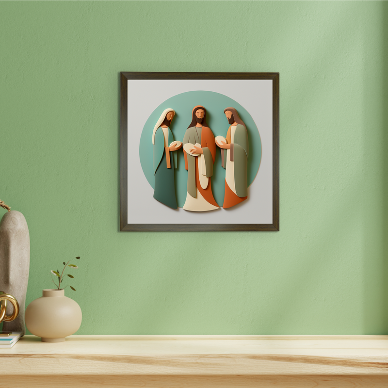 Home Blessing: Jesus' Modern Family Art – Premium Handcrafted Canvas Prints for Stylish and Faithful Home Decor by Sowpeace – view 3