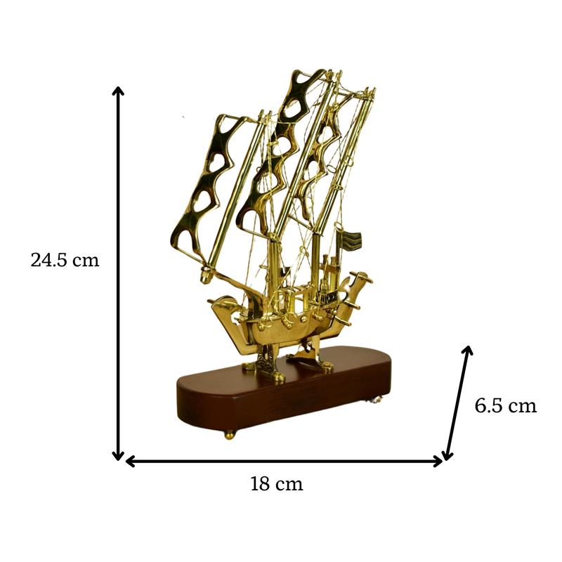 Sowpeace Brass multi sail Ship – view 4