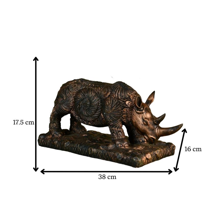 Sowpeace Resin Rhino Decor – view 4