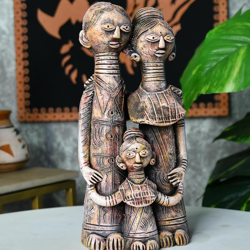 Sowpeace Kayan Family Terracotta Tabletop Decor – view 1