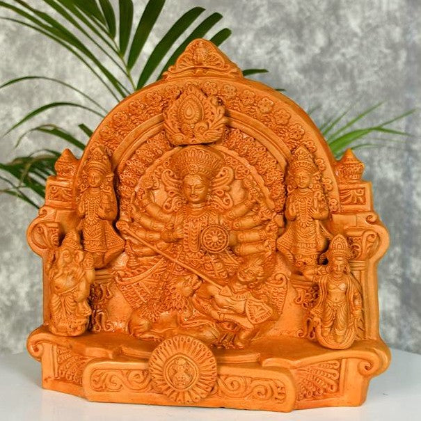 Sowpeace Terracotta Large Durga: Artisan Tabletop Decor – view 6