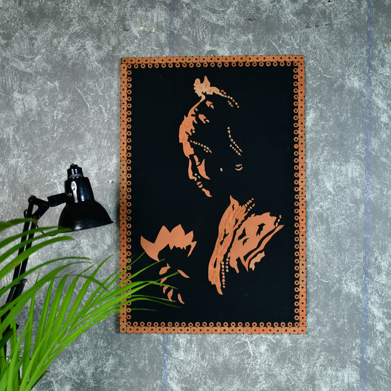 Terracotta Shadowed Lady Wall Art: Artisan Elegance for Home – view 5