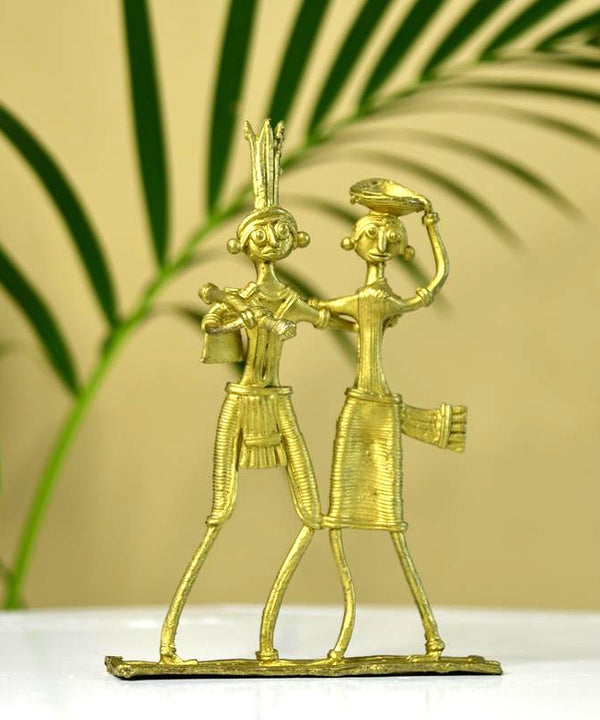 Dokra Couple: Brass Tabletop Artistry Decor — image 2