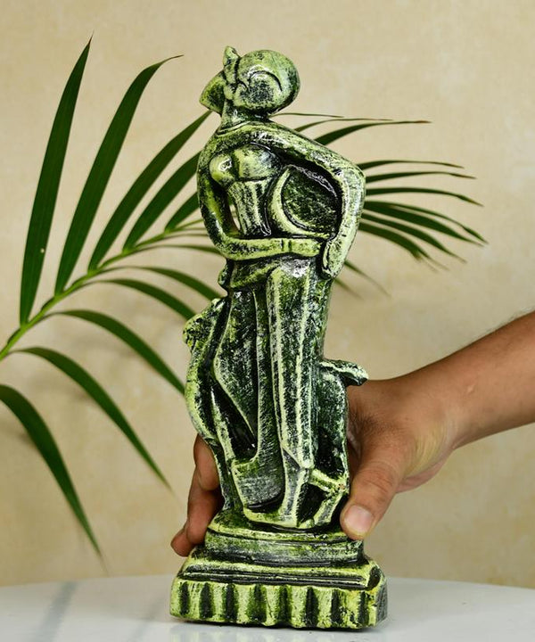 Terracotta Lady with Deer: Artisan Tabletop Home Decor — image 6