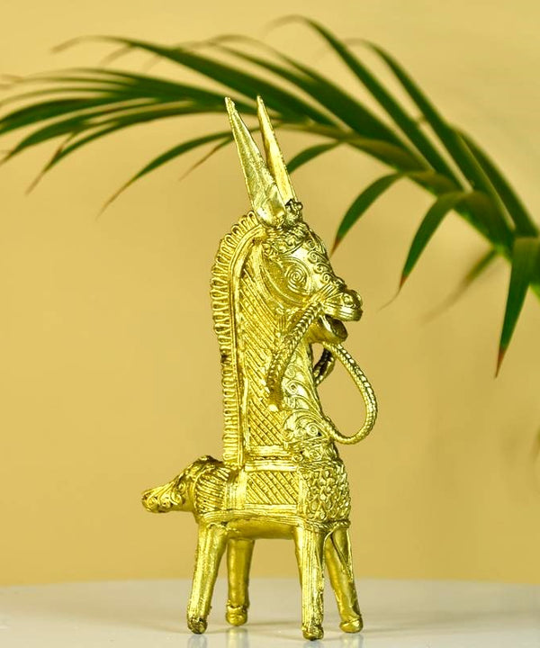 Dokra Horse: Brass Tabletop Decor Masterpiece — image 5