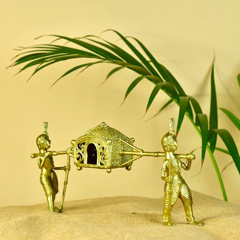 Dokra Palki: Brass Tabletop Elegance Decor – view 5