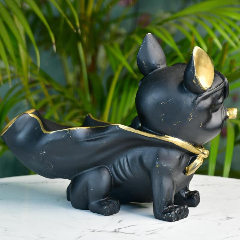 Sowpeace Resin Caped Dog Showpiece
