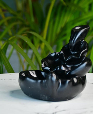 Choti Resin Smoke Fountain by Sowpeace - Handcrafted Antique Home Decor Piece — alternate view