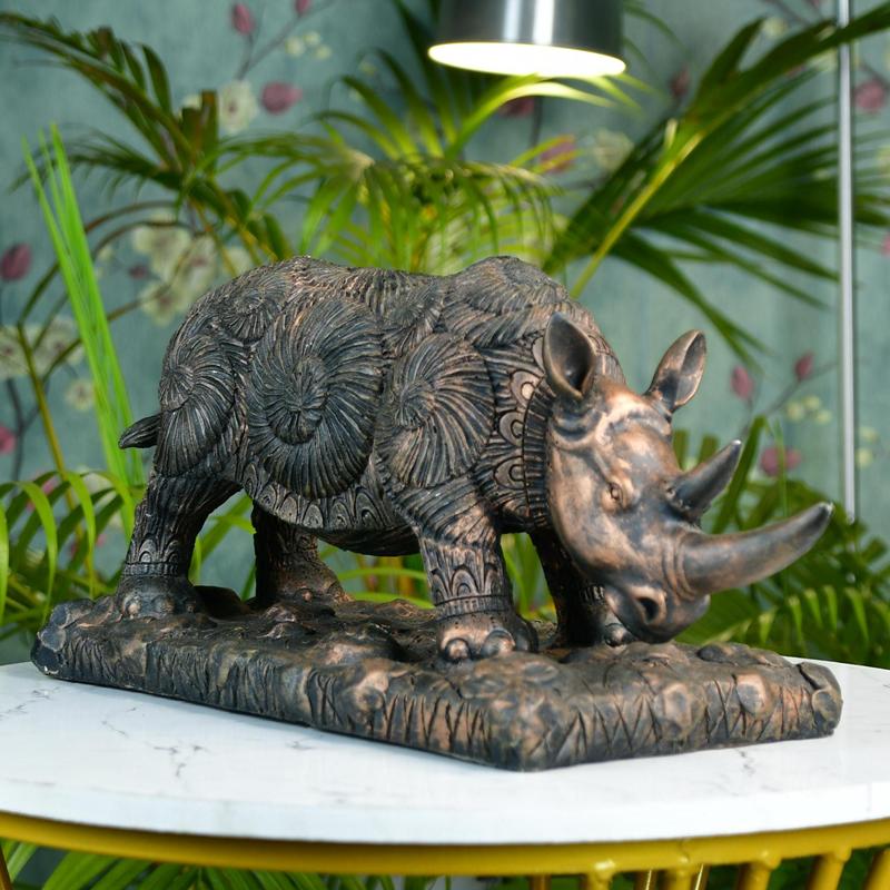 Sowpeace Resin Rhino Decor – view 2