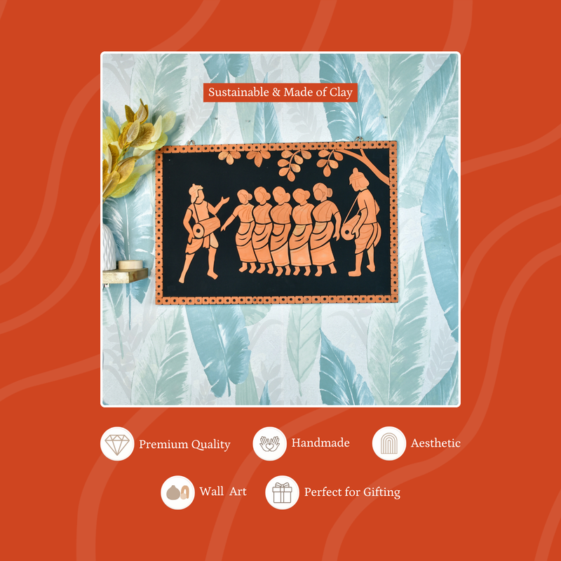 Terracotta Tribal Dance: Artisan Home Decor Elegance and Culture – view 3