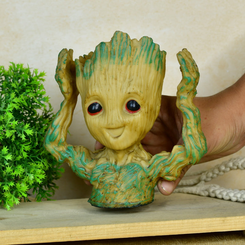 Groot Figurine Planter with Hands Up | Sowpeace Artisan Home Decor & Functional Design – view 6