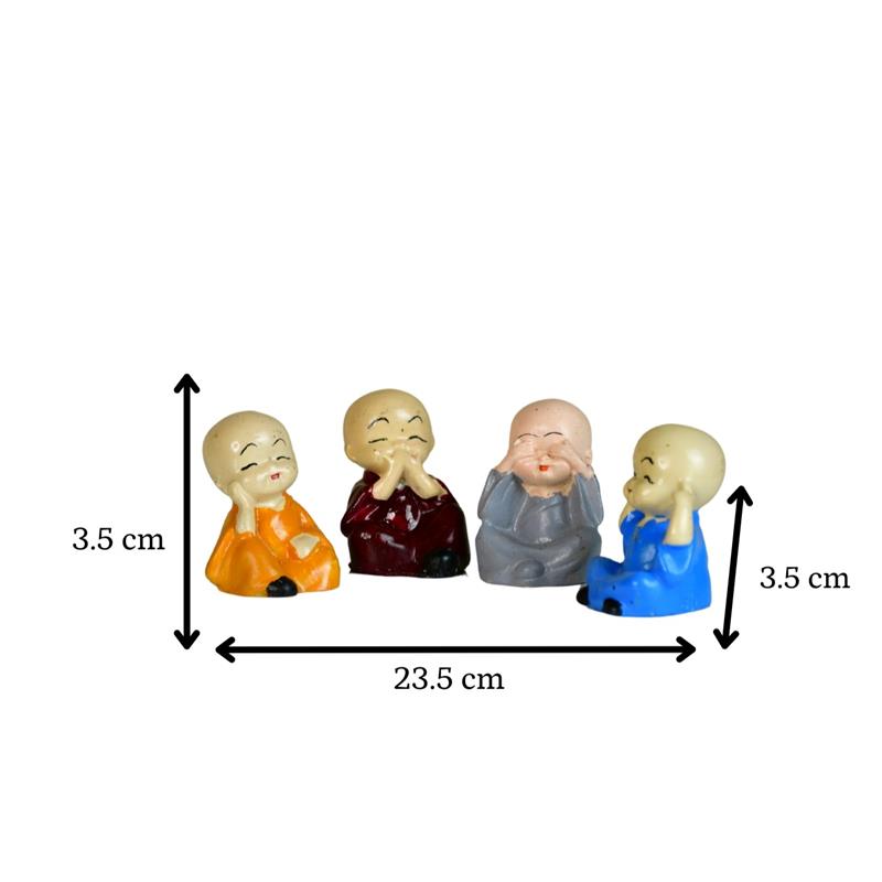 Sowpeace Resin Mini Monk Set of 4 – view 4